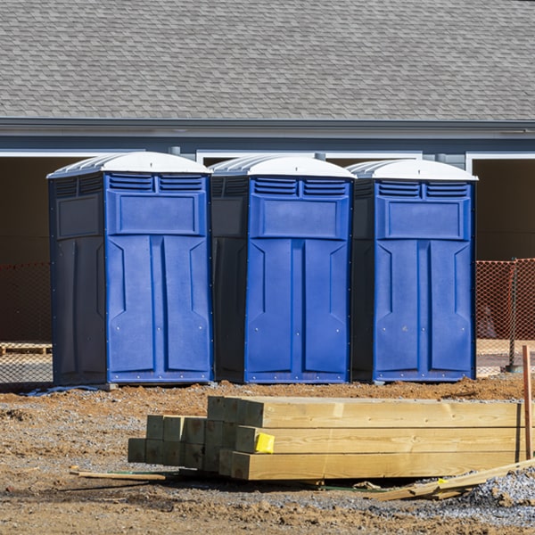 what is the expected delivery and pickup timeframe for the porta potties in Coopers Plains